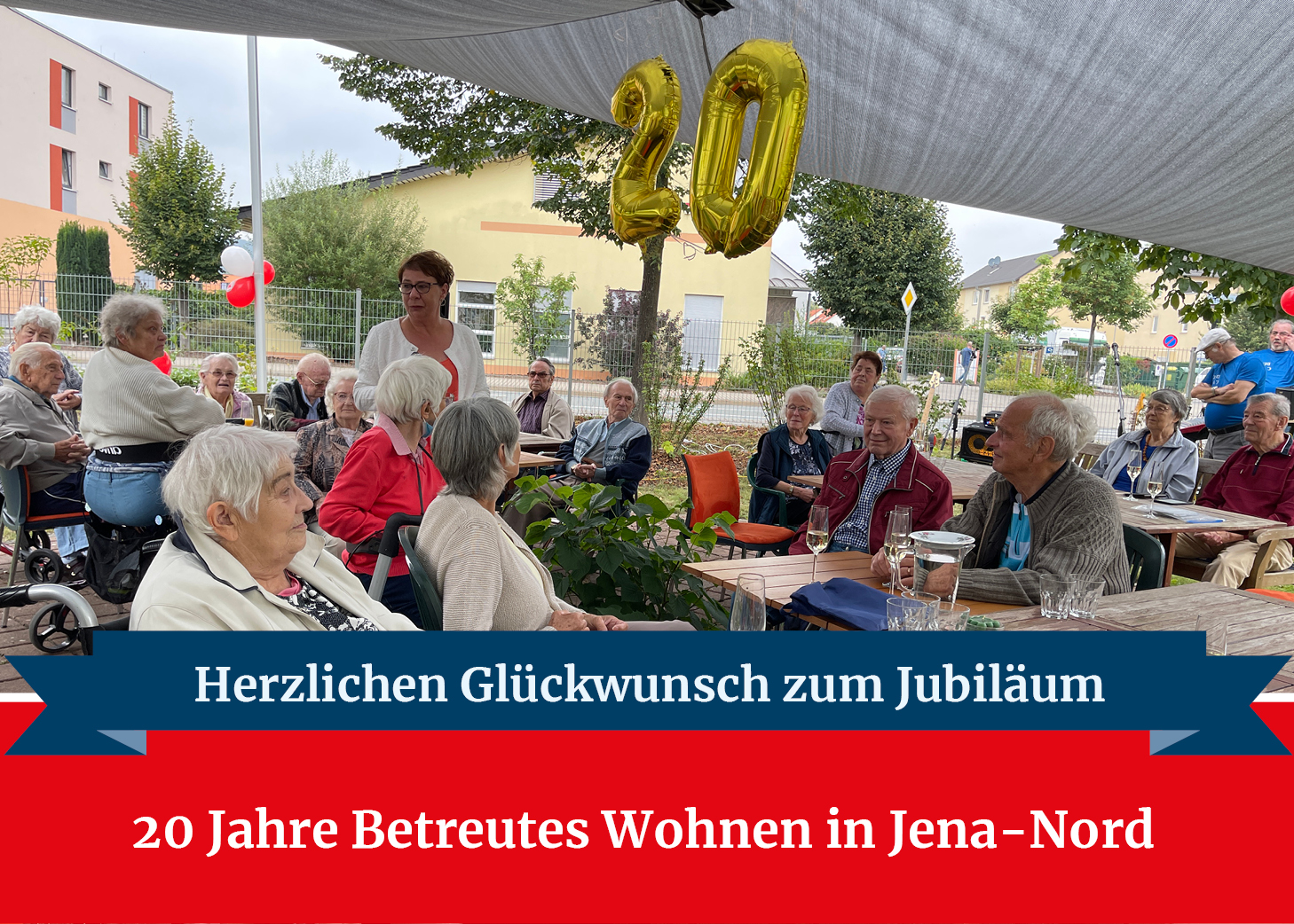 DRK-Seniorenwohnanlage in Jena-Nord begeht 20-jähriges Jubiläum.