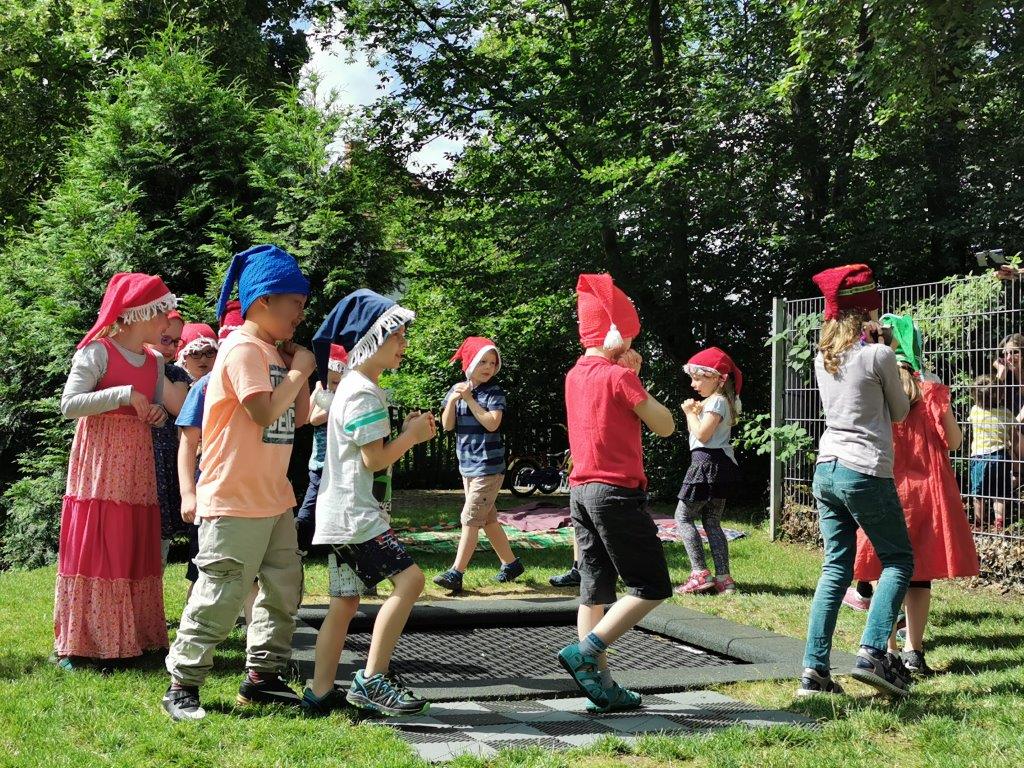 Programmpunkt zum Zuckertütenfest in der Kita Bummi