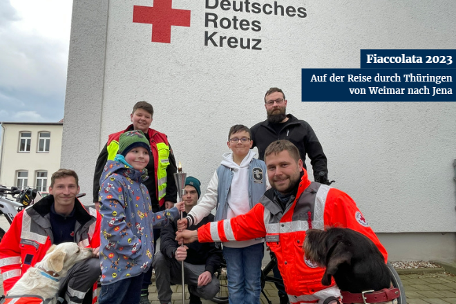 DRK-Kreisverband Jena-Eisenberg-Stadtroda e.V.: Unsere Teilnahme an der Fiaccolata 2023.