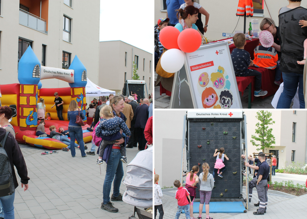 DRK-Kreisverband Jena-Eisenberg-Stadtroda e.V.: Erfolgreiche Eröffnungsfeier mit Tag der offenen Tür im neuen DRK-Marktquartier in Stadtroda