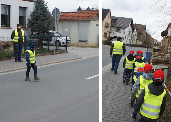 Verkehrserziehung in der Kita Wirbelwind