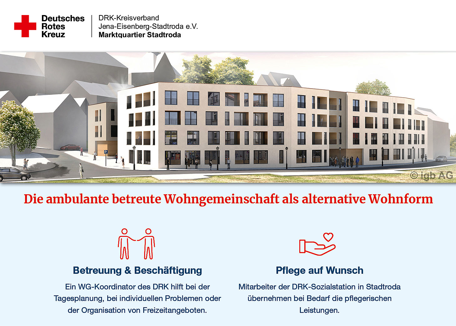 DRK-Kreisverband Jena-Eisenberg-Stadtroda e.V.: Seniorenwohngemeinschaft im Marktquartier Stadtroda
