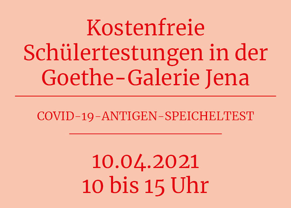 Sonder-Schülertestung am 10. April 2021