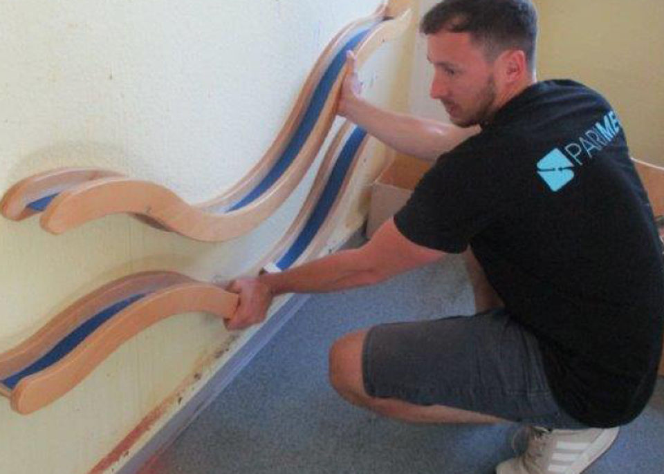 Wanddekoration für die Kita-Gruppe Glühwürmchen