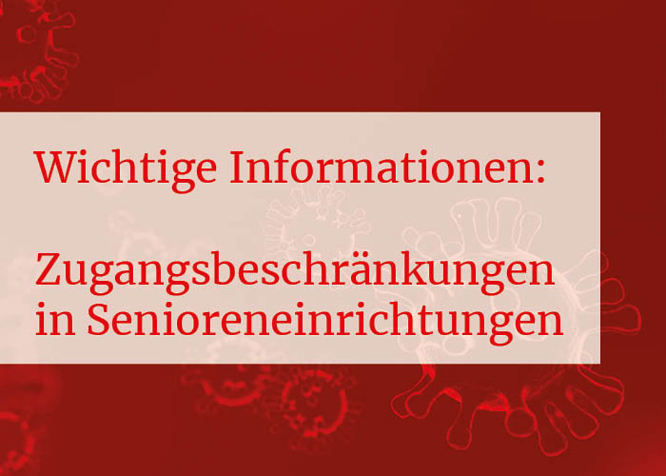Besuchsregeln für Seniorenheim Am Kleinertal in Jena