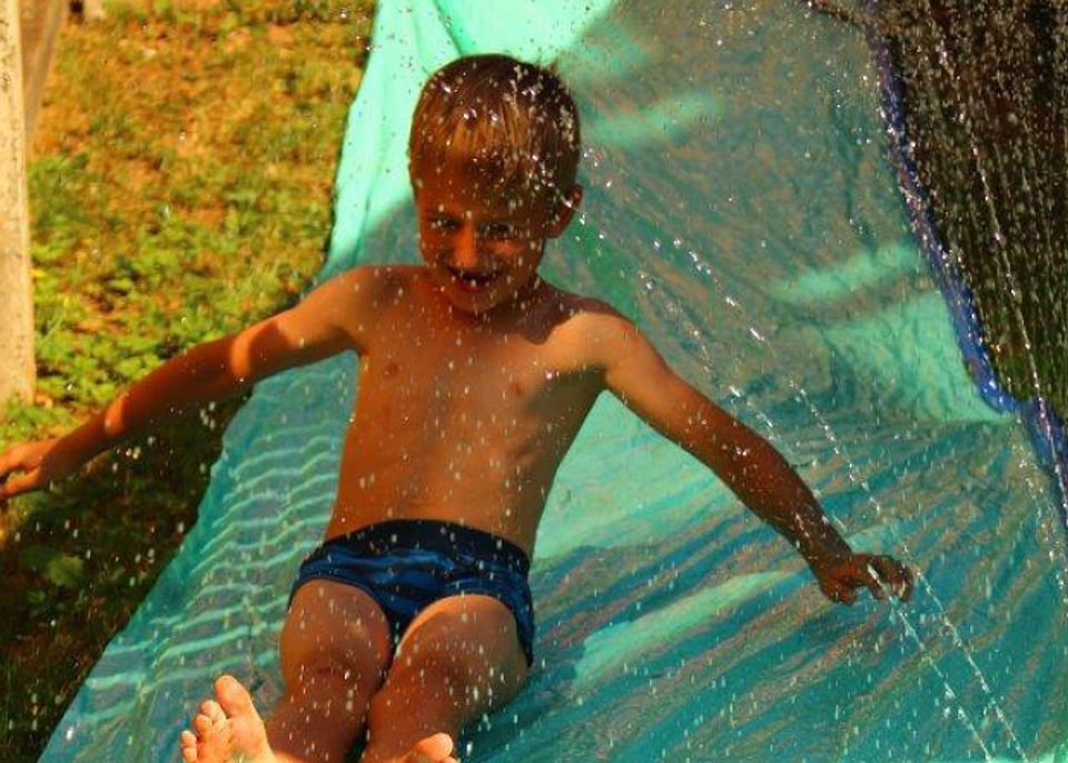 Wasserrutsche zum Neptunfest