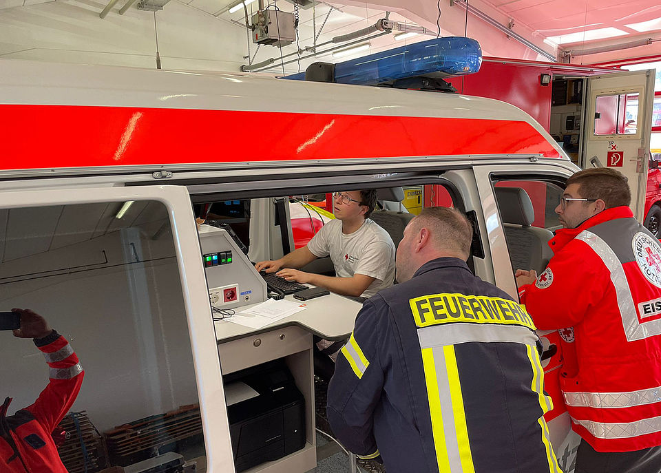 Übung Katastrophenschutz Thüringen