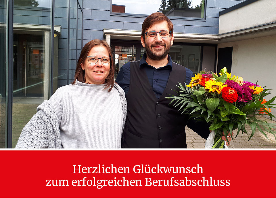 Erfolgreicher Berufsabschluss für unseren Auszubildenden des DRK-Seniorenheims Am Kleinertal in Jena