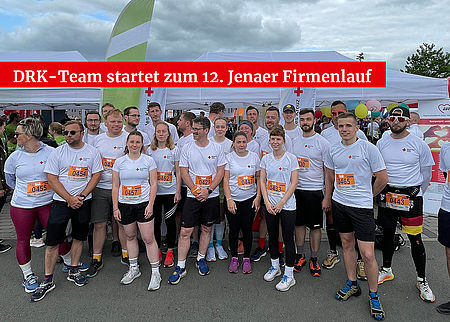 DRK-Kreiverband Jena-Eisenberg-Stadtroda e.V.: Das DRK-Team startet mit 40 Läufer:innen beim 12. Jenaer Firmenlauf