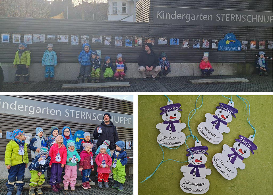 Schneeskulpturen der Sternschnuppen