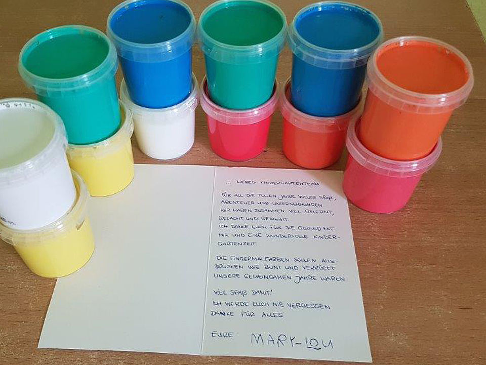 Dankeskarte für die Kita Märchenland