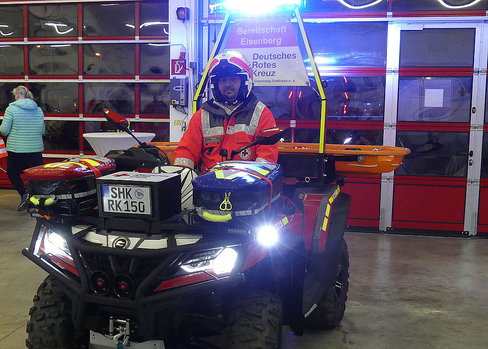 DRK-Kreisverband Jena-Eisenberg-Stadtroda: Ein neues Quad für die Geländestaffel der DRK-Bereitschaft Eisenberg DRK-Kreisverband Jena-Eisenberg-Stadtroda: Ein neues Quad für die Geländestaffel der DRK-Bereitschaft Eisenberg