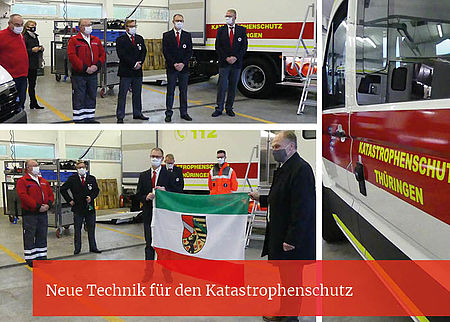 Ehrenamt im Katastrophenschutz erhält neue Technik und Auszeichnung