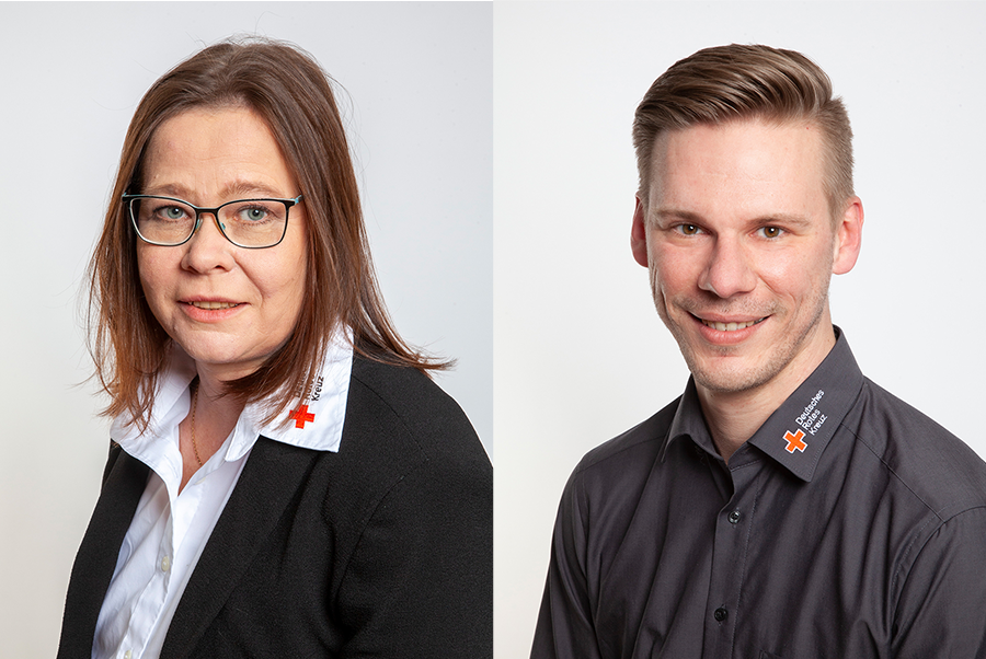 DRK gemeinnützige Seniorenheime GmbH: Heimleitung Carolina Buske und Pflegedienstleitung Ronny Uhlig vom DRK-Seniorenheim Am Kleinertal