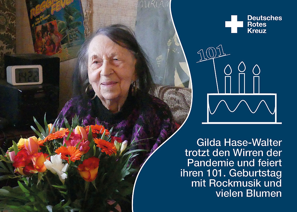 Klientin feiert 101. Geburtstag