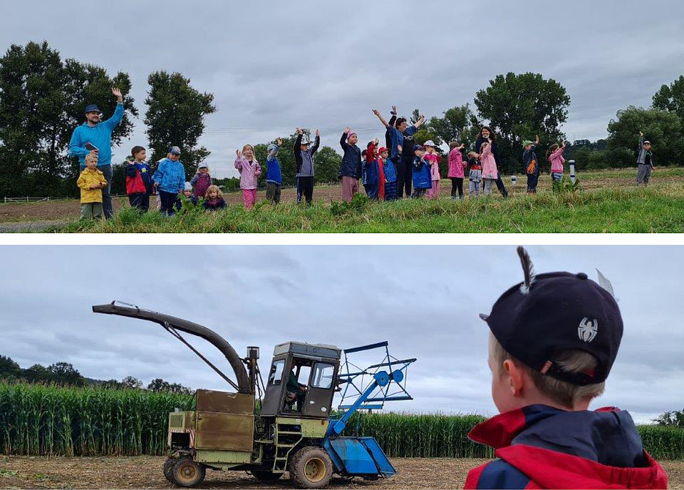 DRK-Kita Bunte Welt: Besuch auf dem Bauernhof