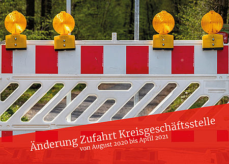 Zufahrt Kreisgeschäftsstelle Jena wegen Bauarbeiten eingeschränkt