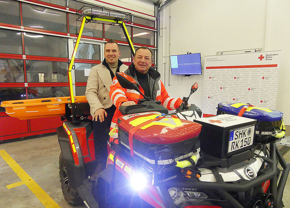 DRK-Kreisverband Jena-Eisenberg-Stadtroda: Ein neues Quad für die Geländestaffel der DRK-Bereitschaft Eisenberg DRK-Kreisverband Jena-Eisenberg-Stadtroda: Ein neues Quad für die Geländestaffel der DRK-Bereitschaft Eisenberg